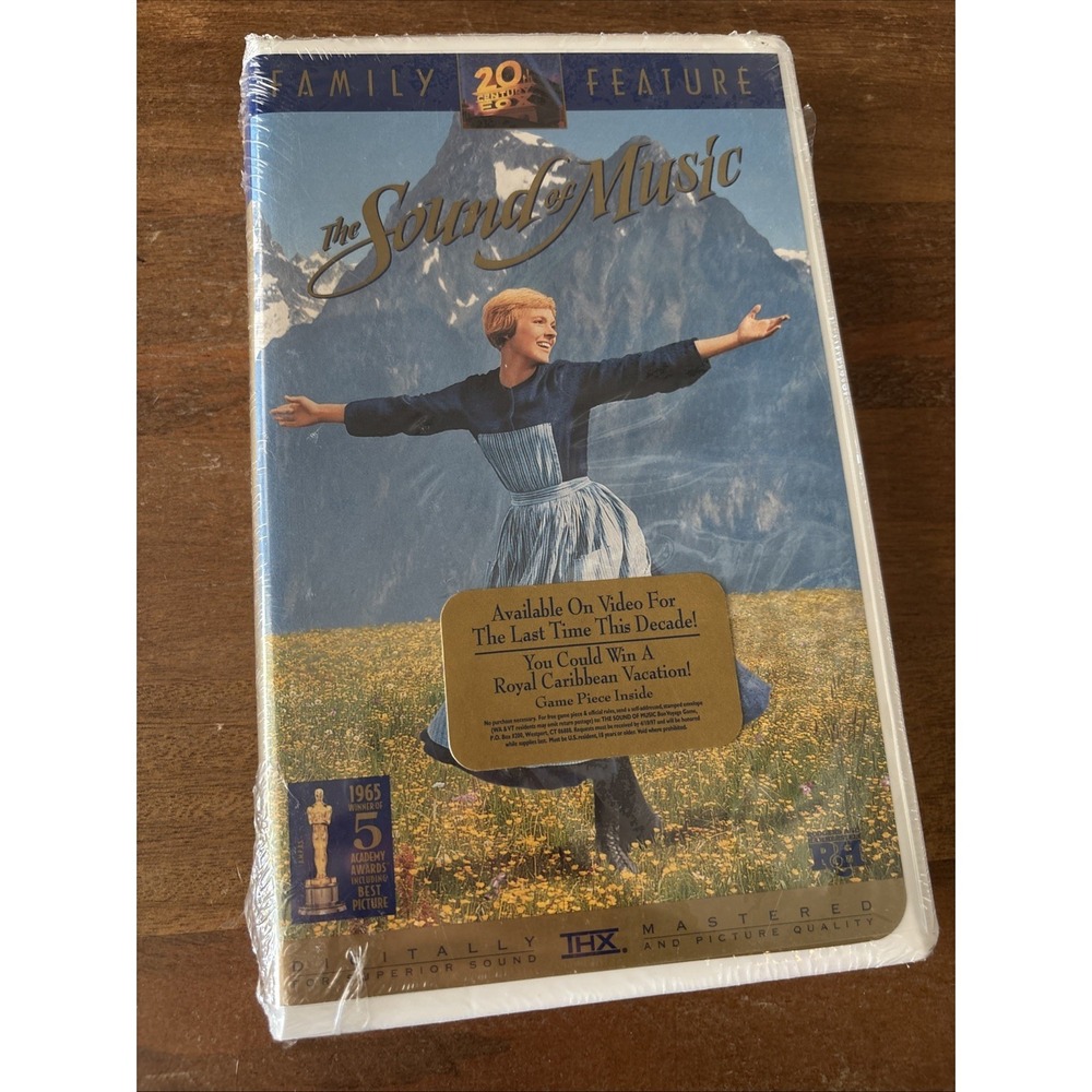 Sealed NEW The Sound of Music VHS, 1996 THX Digital Surround Sound Audio 4100444